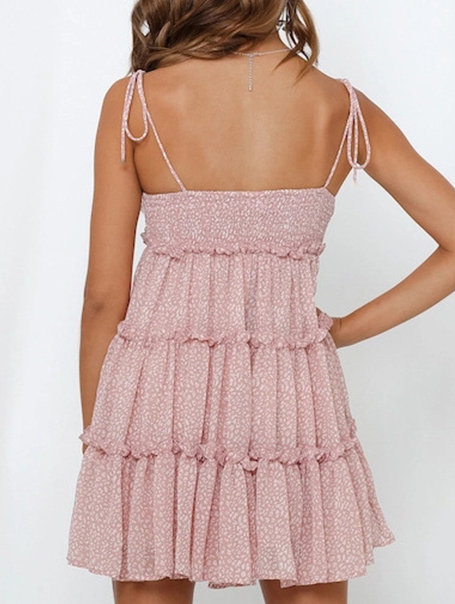 Anna-Berg | Resort Style Sexy Print High-End Dress