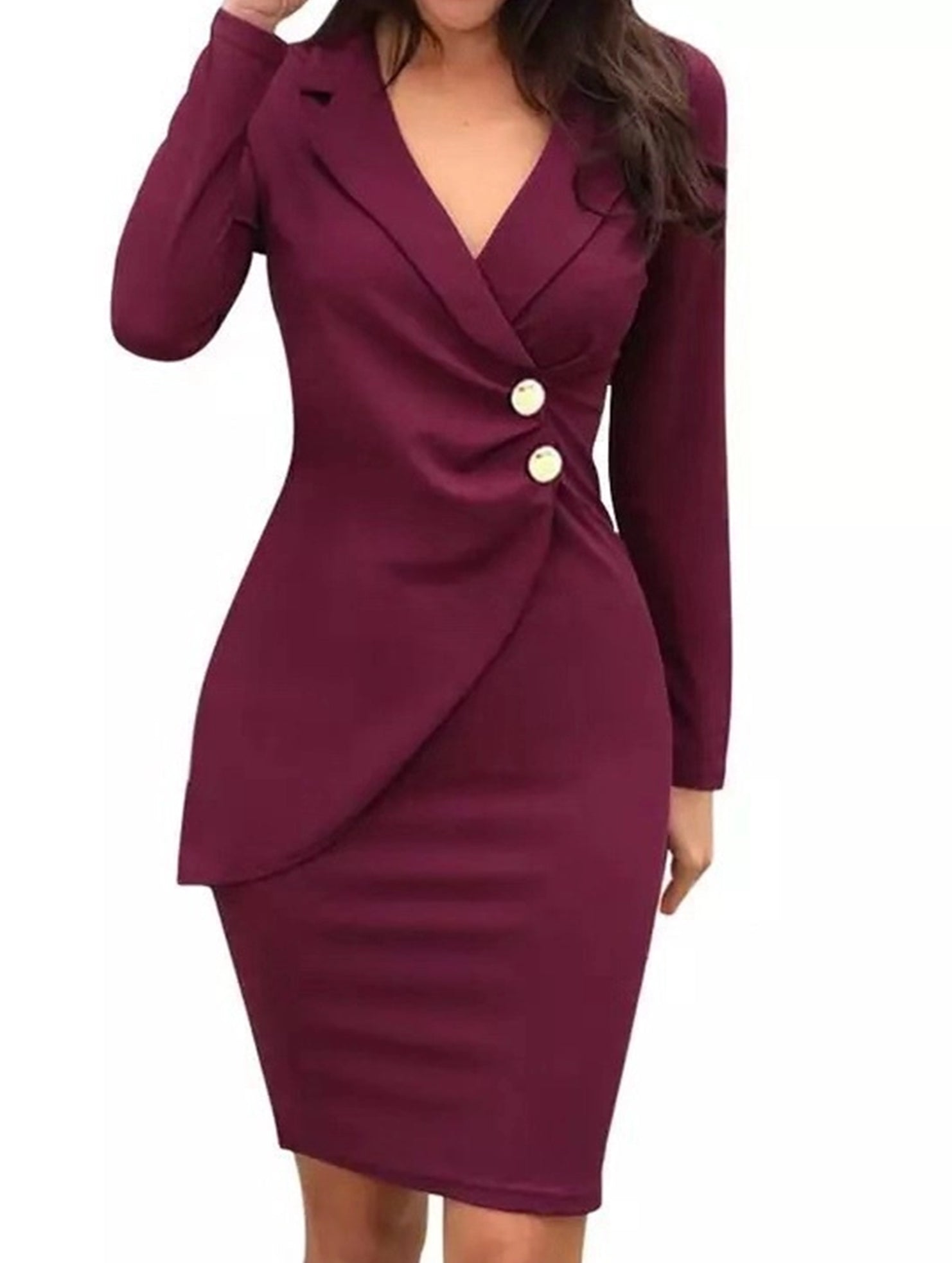Anna-Berg | SLIM-FIT FAKE TWO PROFESSIONAL Dress