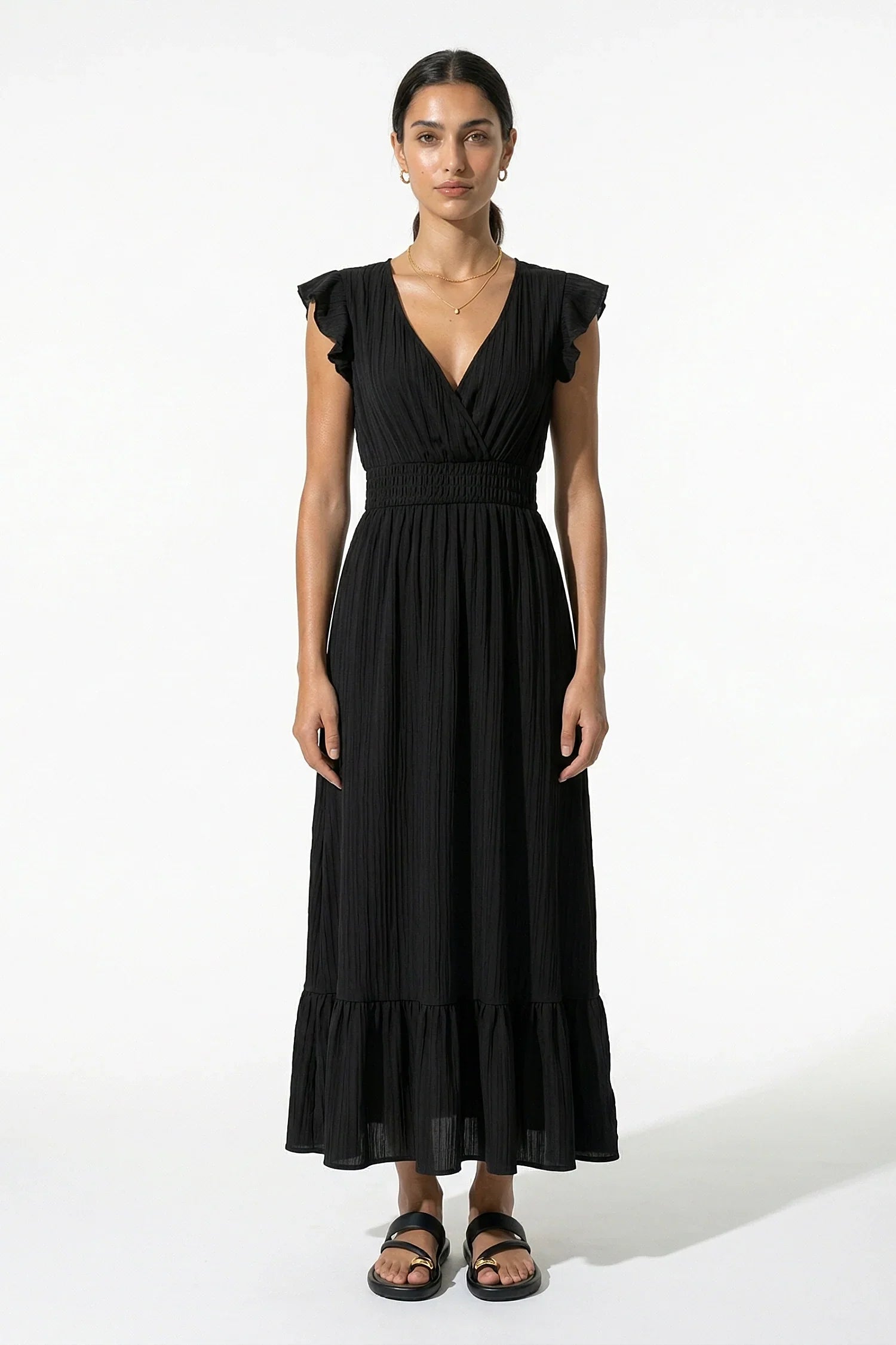 Anna-Berg | Flowing Sleeveless Everyday Elegant Dress