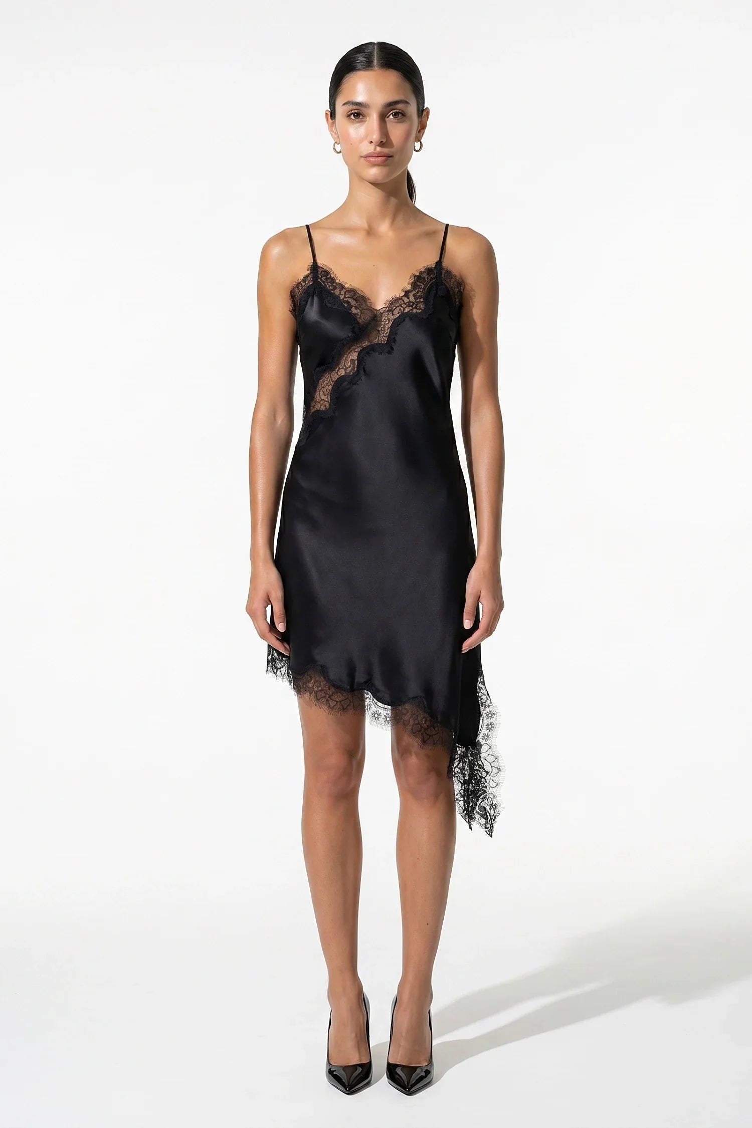 Anna-Berg | Lace Slip Backless Spaghetti Strap Dress