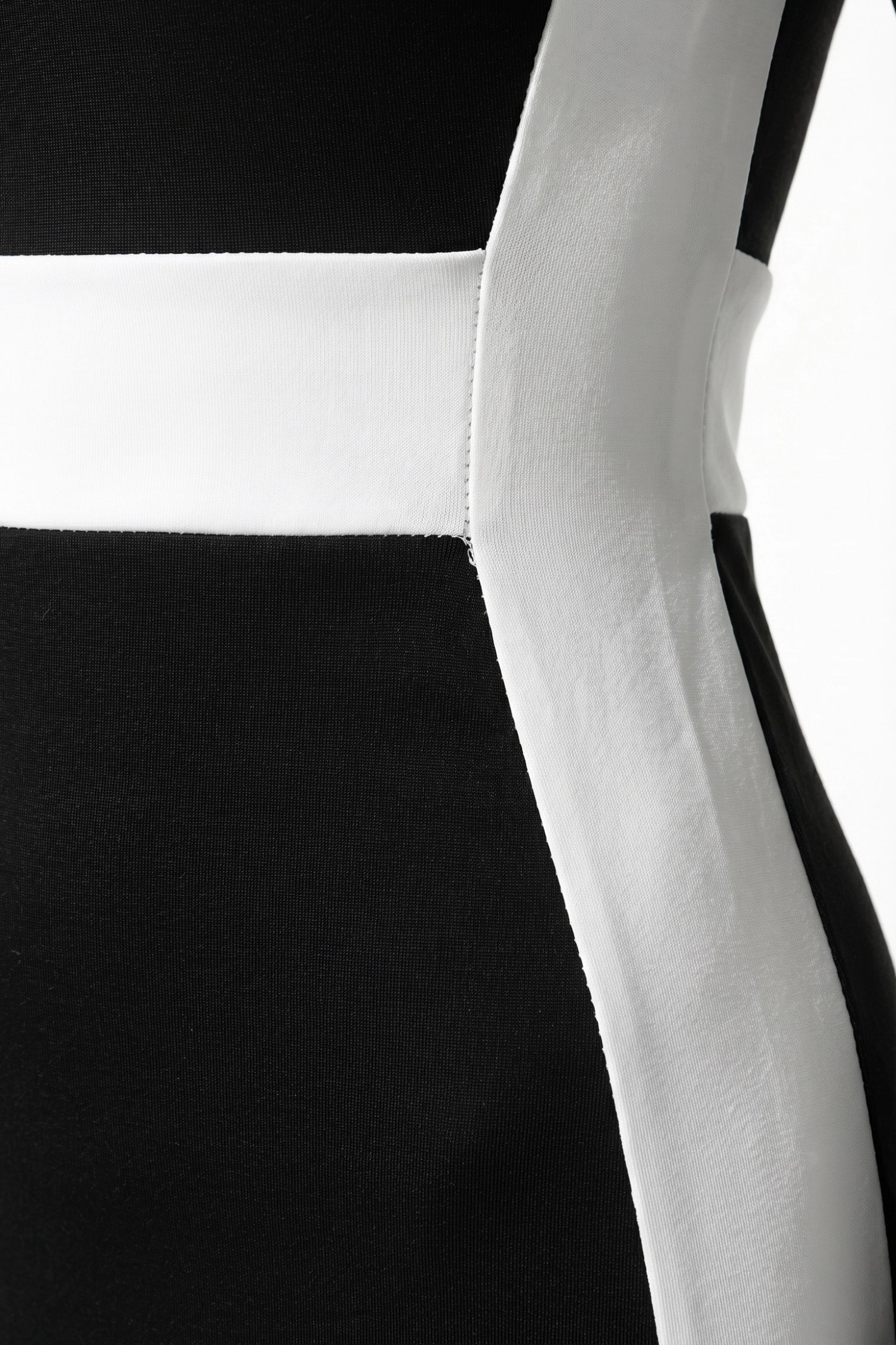 Anna-Berg | Bodycon Black And White Monochrome Dress