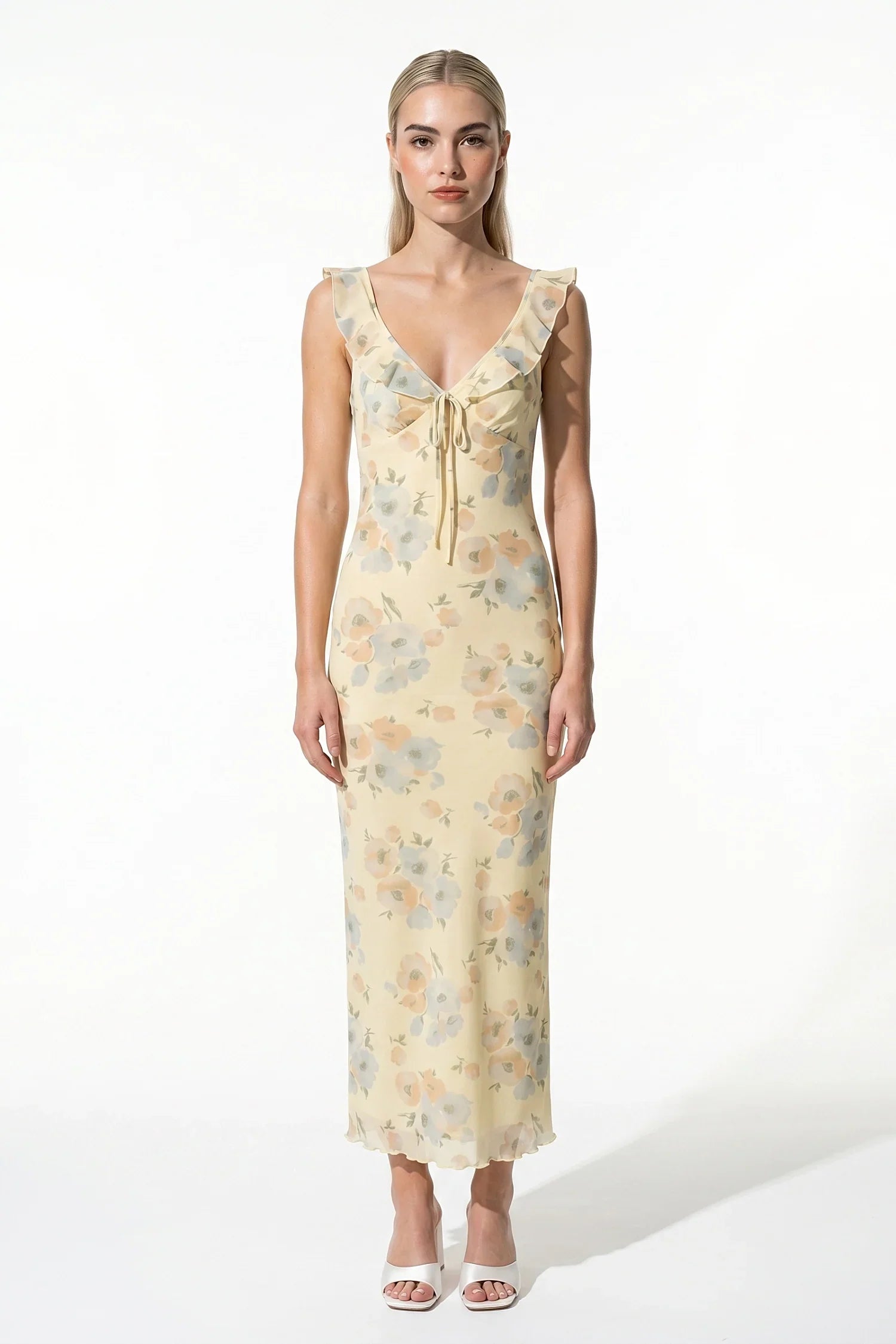 Anna-Berg | Sleeveless Flowing Summer Casual Dress