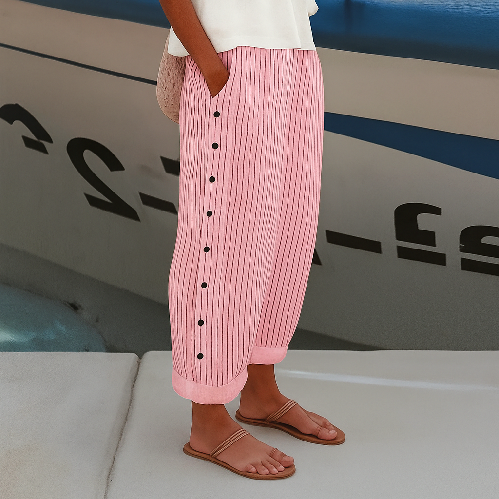 Anna-Berg | Sophisticated Comfortable Pants With Side Pockets