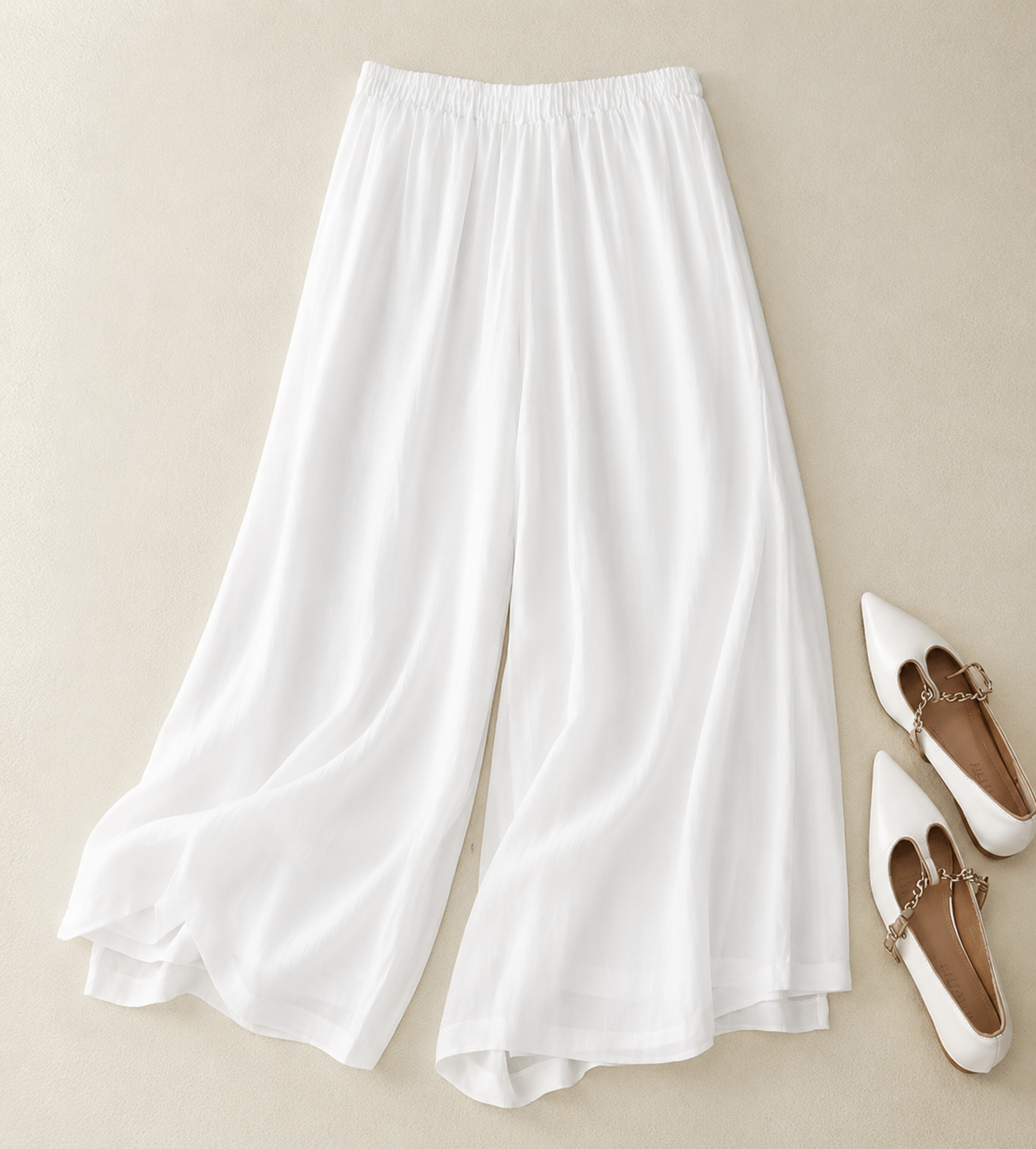 Anna-Berg | Elegant Loose Waistband Pants with a Timeless Finish