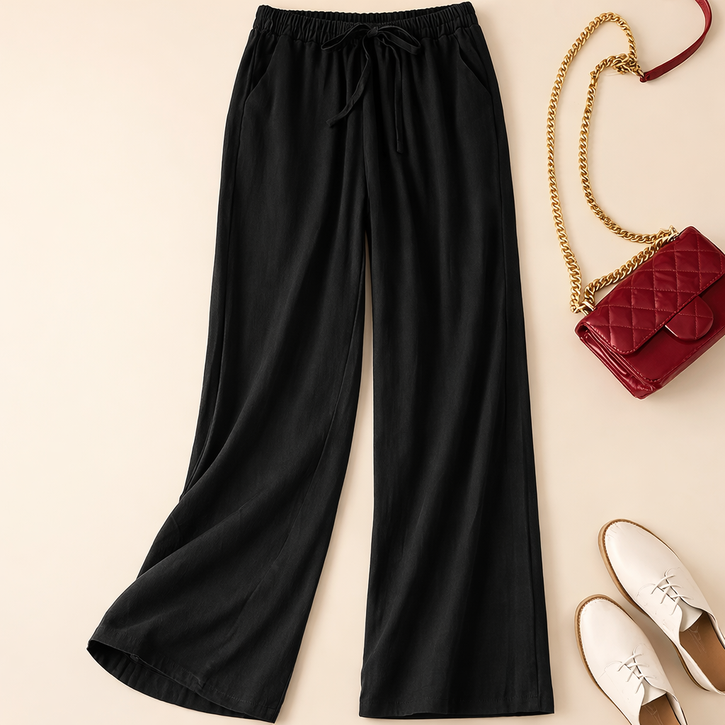 Anna-Berg | Effortless Relaxed Drawstring Pants in a Flattering Cut
