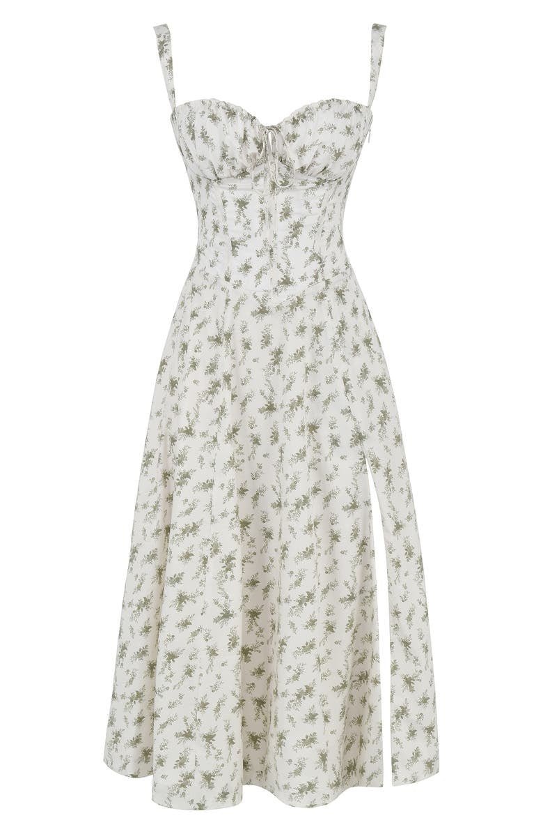 Anna-Berg | Midi Dress - Tailored Waist, Flowing Skirt