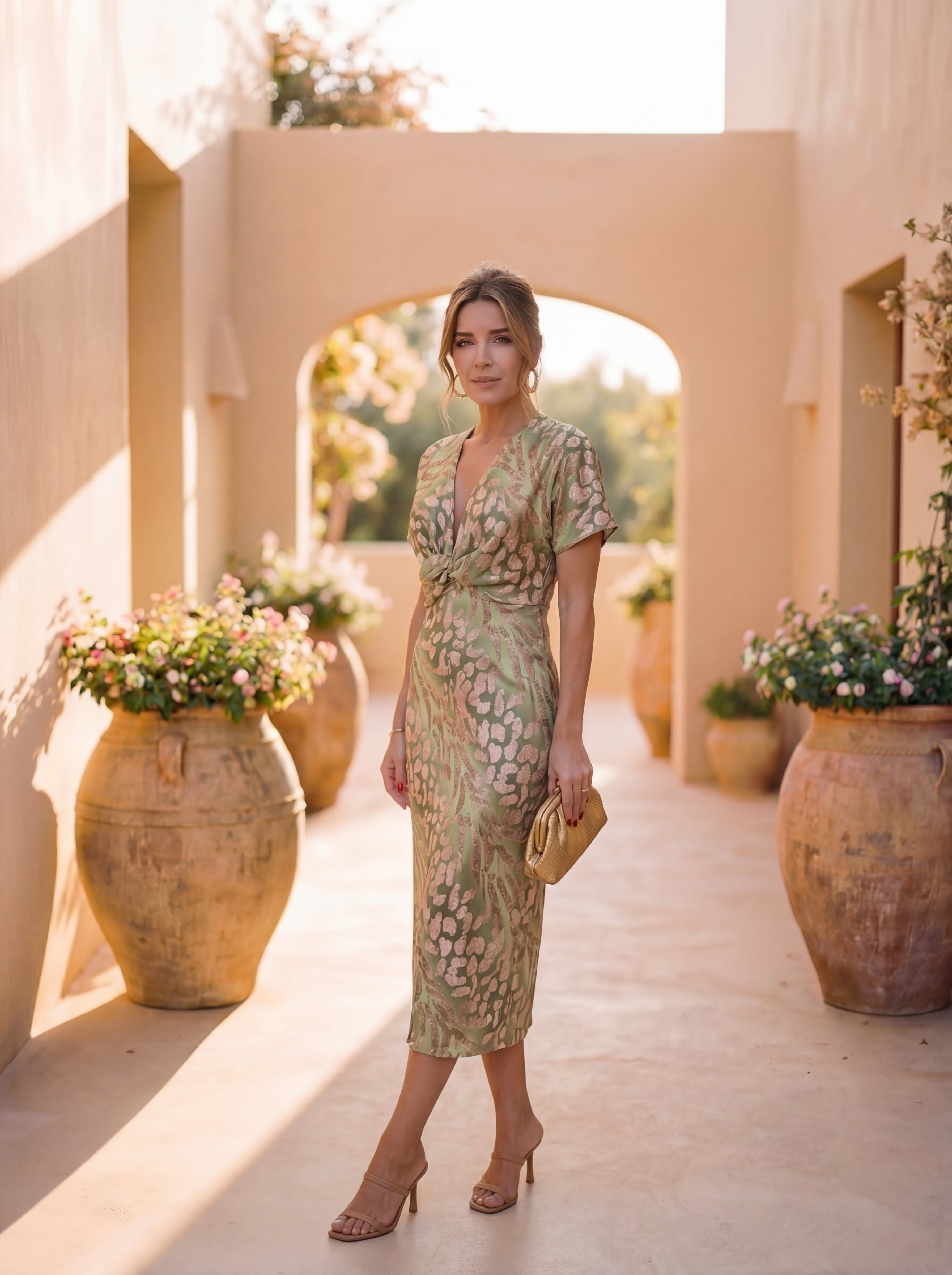 Anna-Berg | Graceful Calandra Dress with Graceful Drape