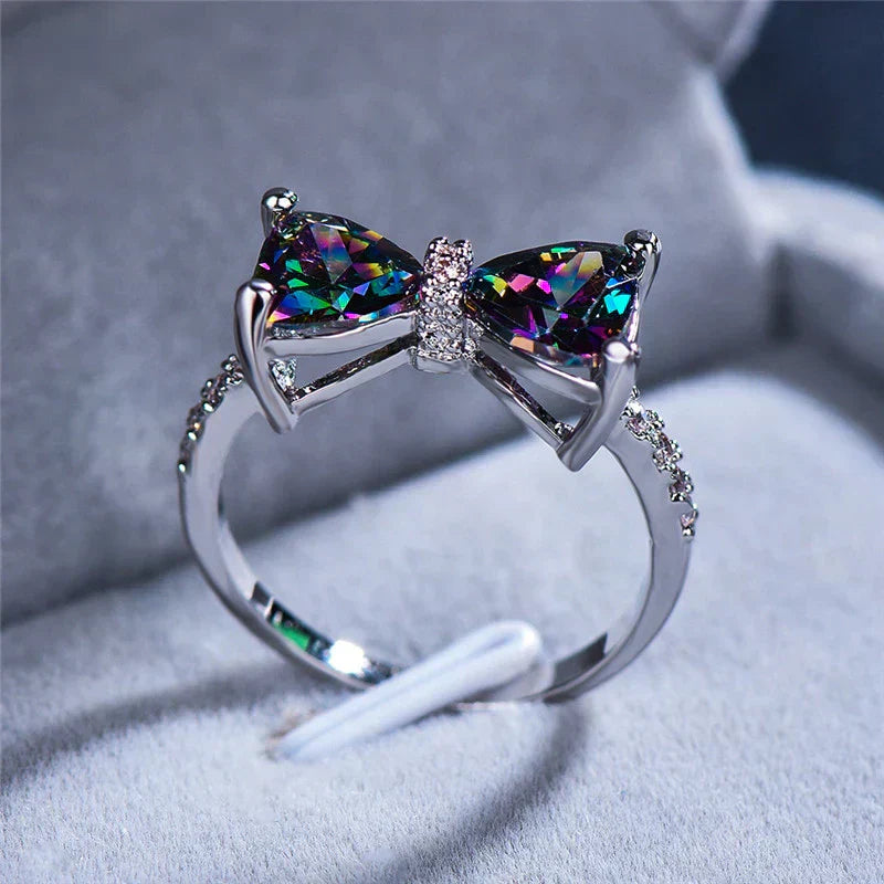 Multicolored Crystal Ring