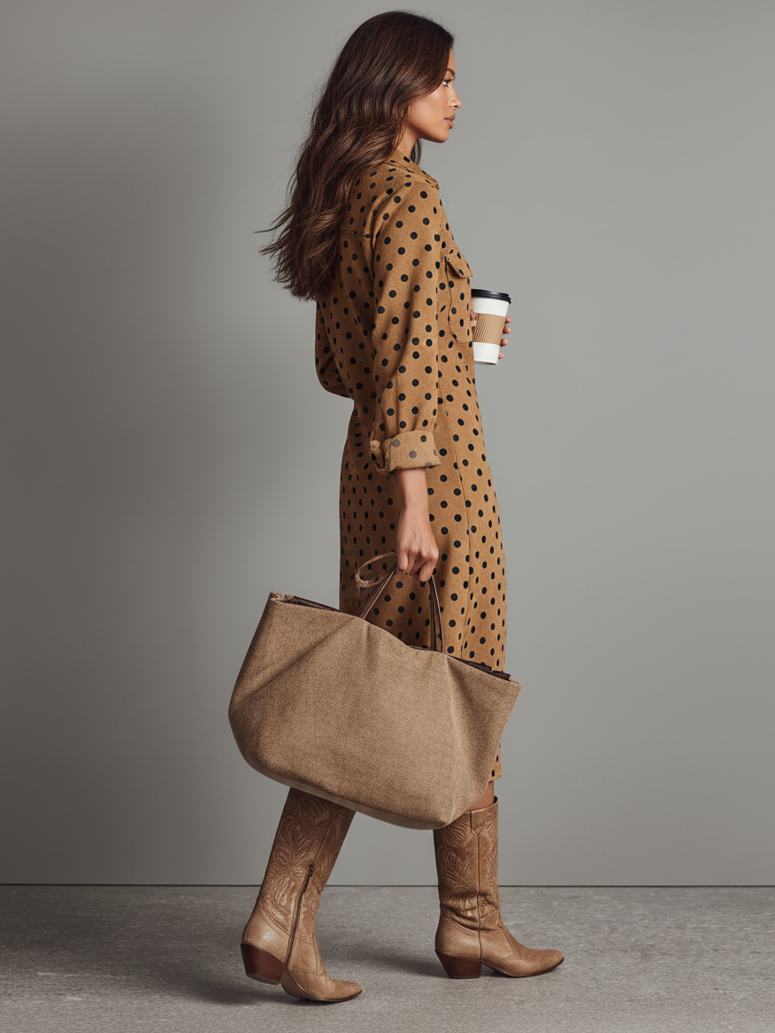 Anna-Berg | Faux Suede Dress