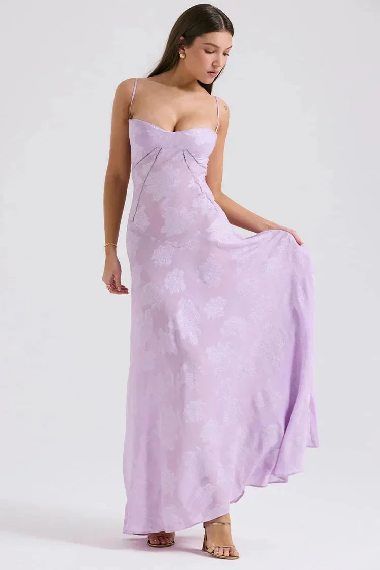 Anna-Berg | Floral Lace-Up Dress