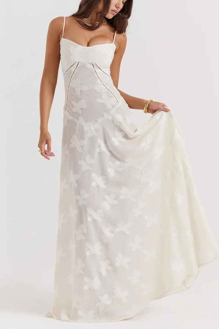 Anna-Berg | Floral Lace-Up Dress
