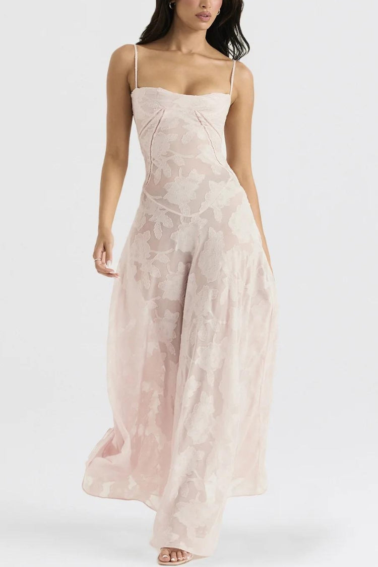 Anna-Berg | Floral Lace-Up Dress