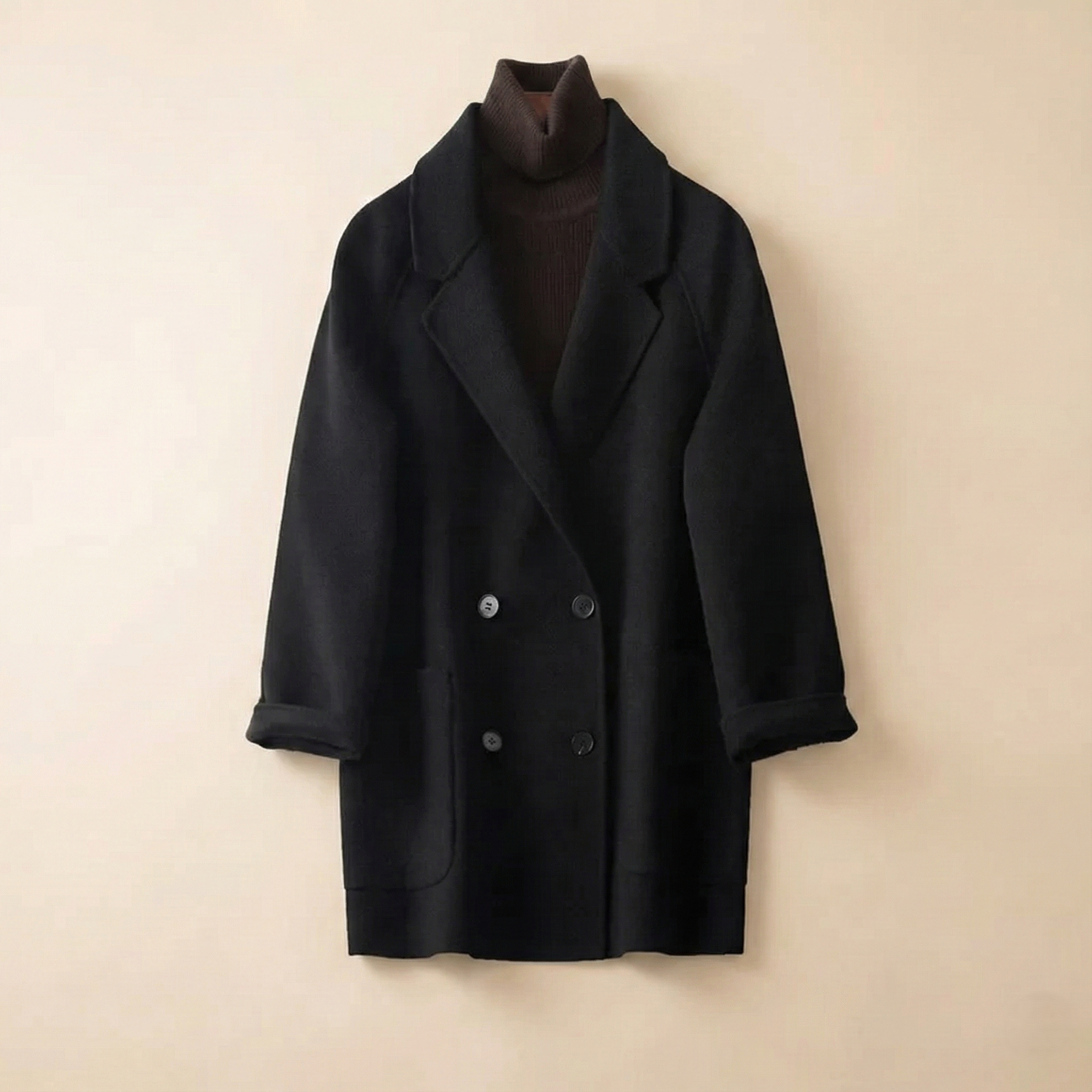 Anna-Berg | Wool Herringbone Coat