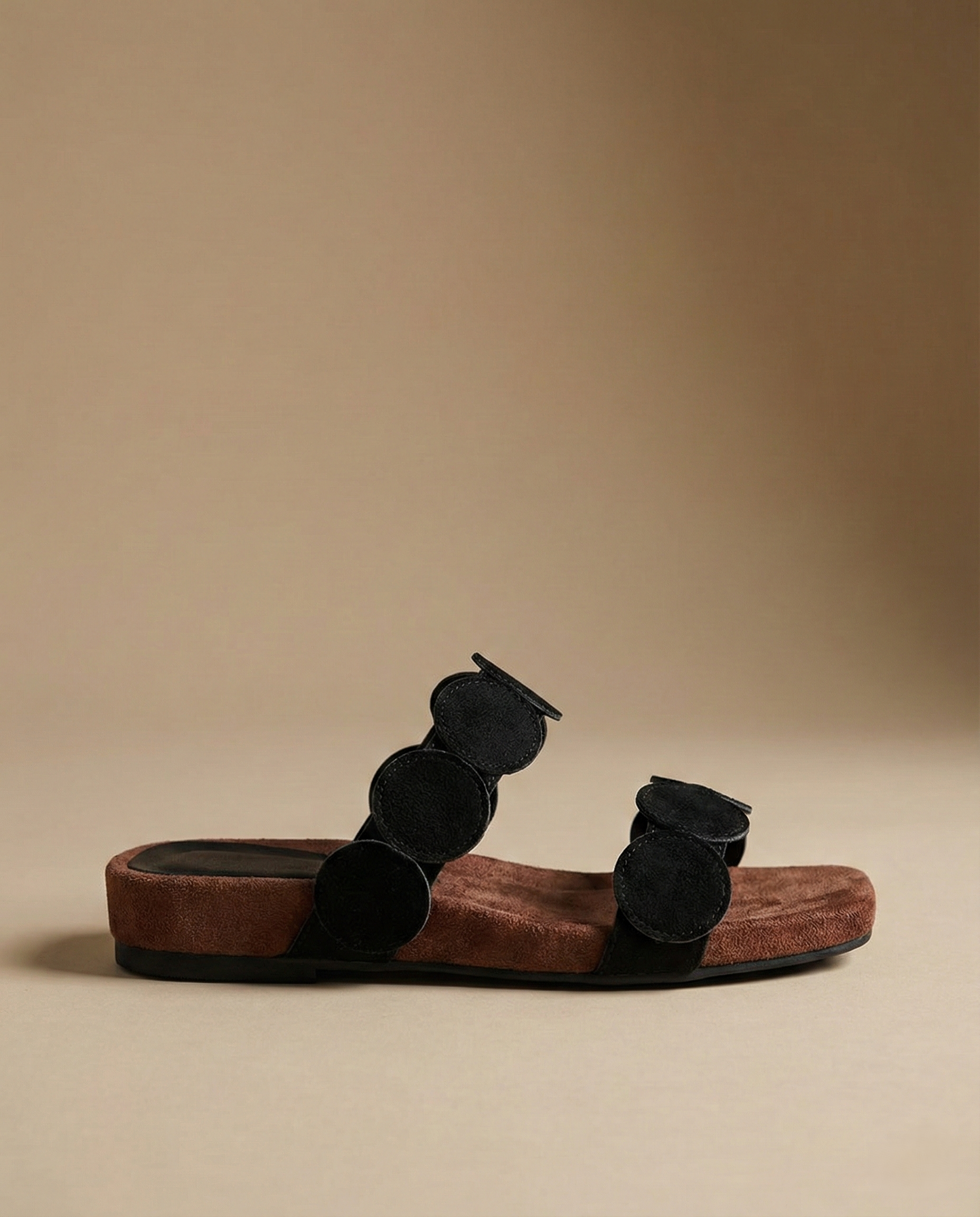 Anna-Berg | Black Croc-Embossed Pointed-Toe Leather Mules