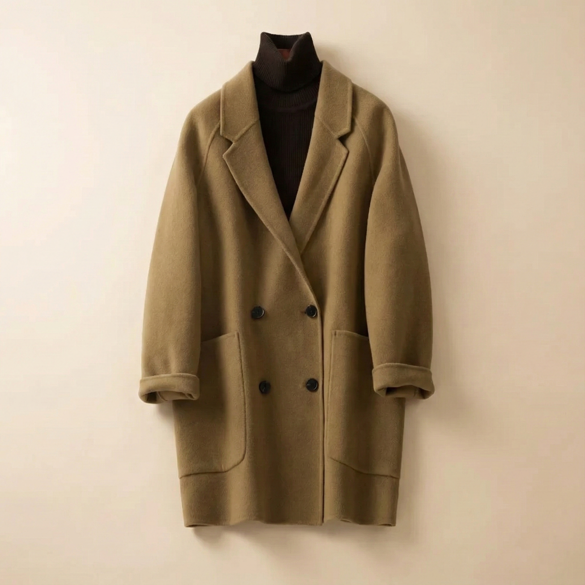 Anna-Berg | Wool Herringbone Coat