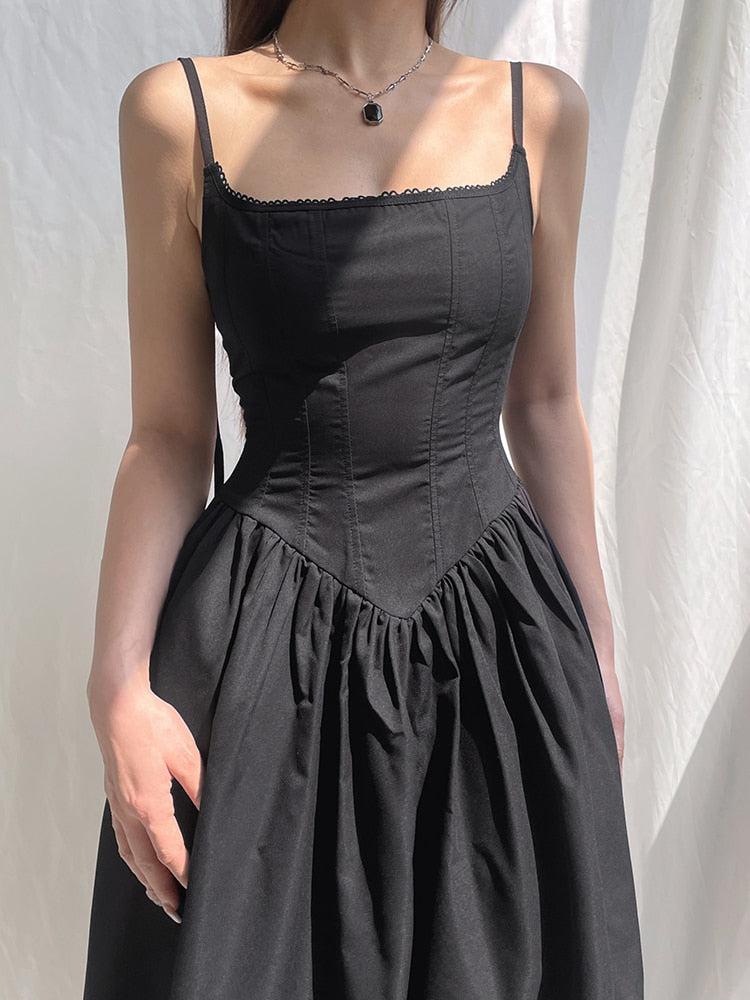 Anna-Berg | Goth Strap Dress
