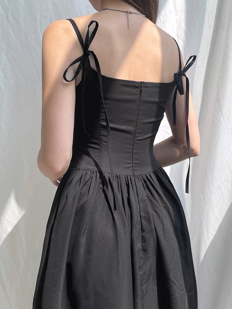 Anna-Berg | Goth Strap Dress