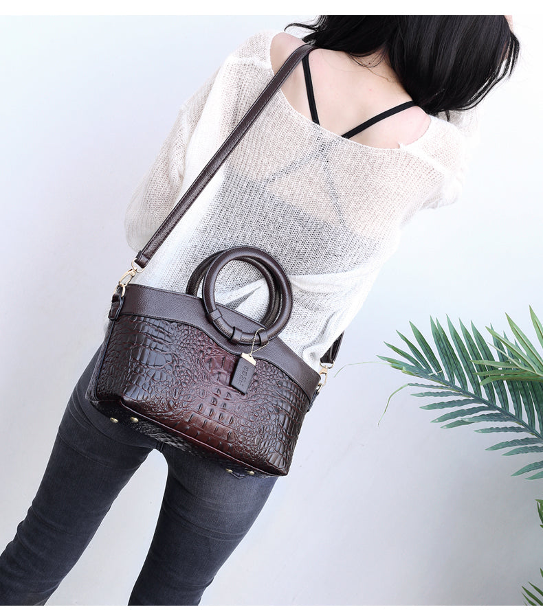 Oriana | Handbag, Crocodile, Retro Gradient