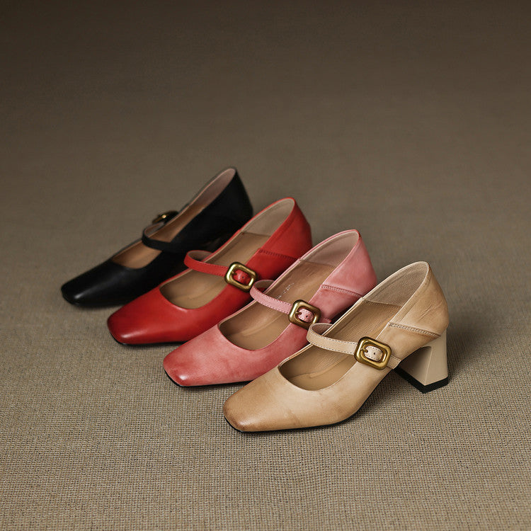 Anna-Berg | Genuine Leather Heels