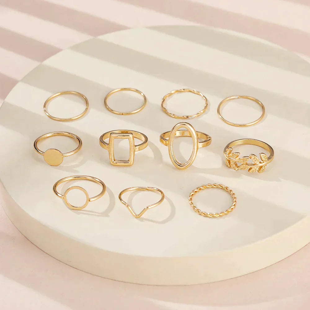 Pack of 11 Vintage Silver Rings