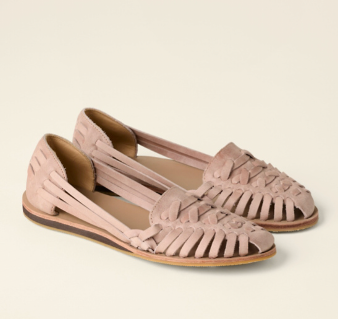 Anna-Berg | Sculpted Woven Flat Buckle Sandals for a Polished Look