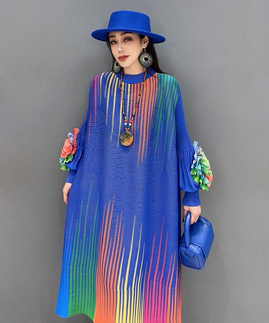 Anna-Berg | Gradient Pleats Long Dress