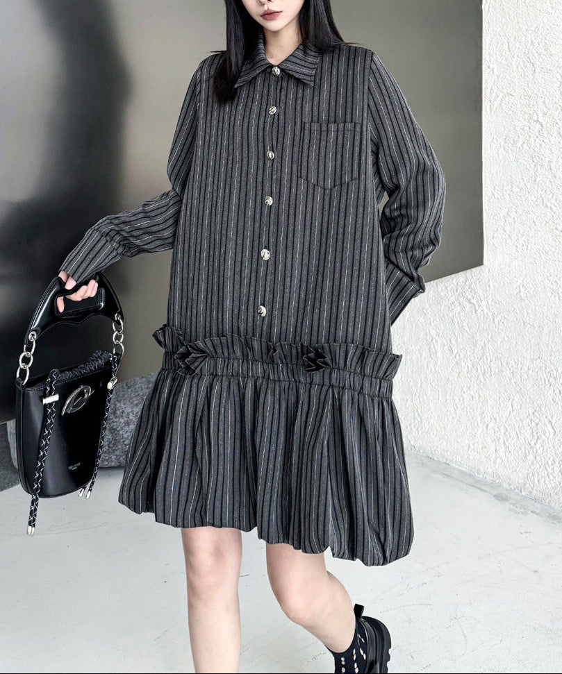 Anna-Berg | Stripe Tier Shirt Dress