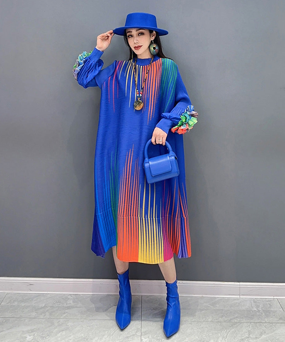 Anna-Berg | Gradient Pleats Long Dress