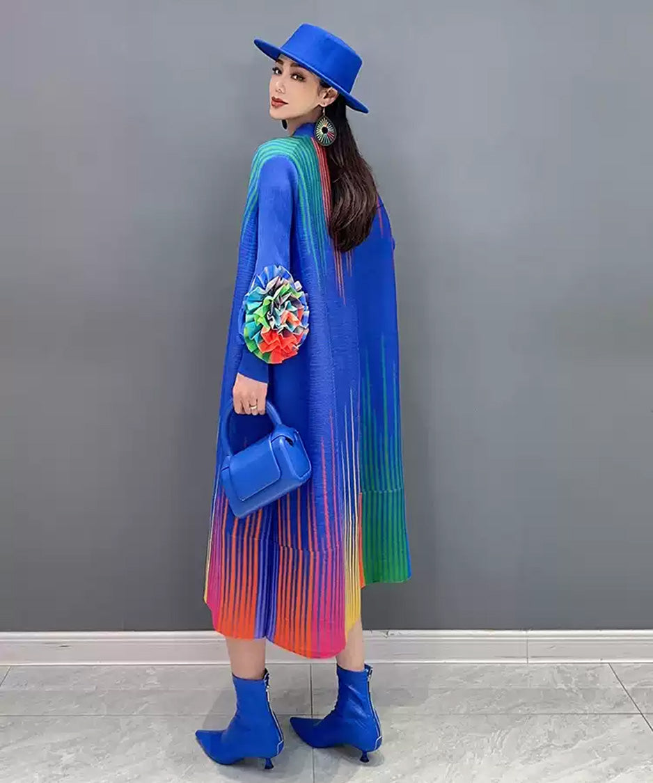 Anna-Berg | Gradient Pleats Long Dress