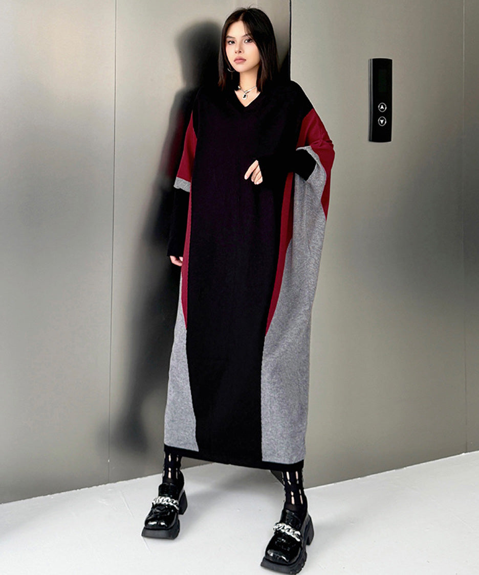 Anna-Berg | Panel Knit Long Dress