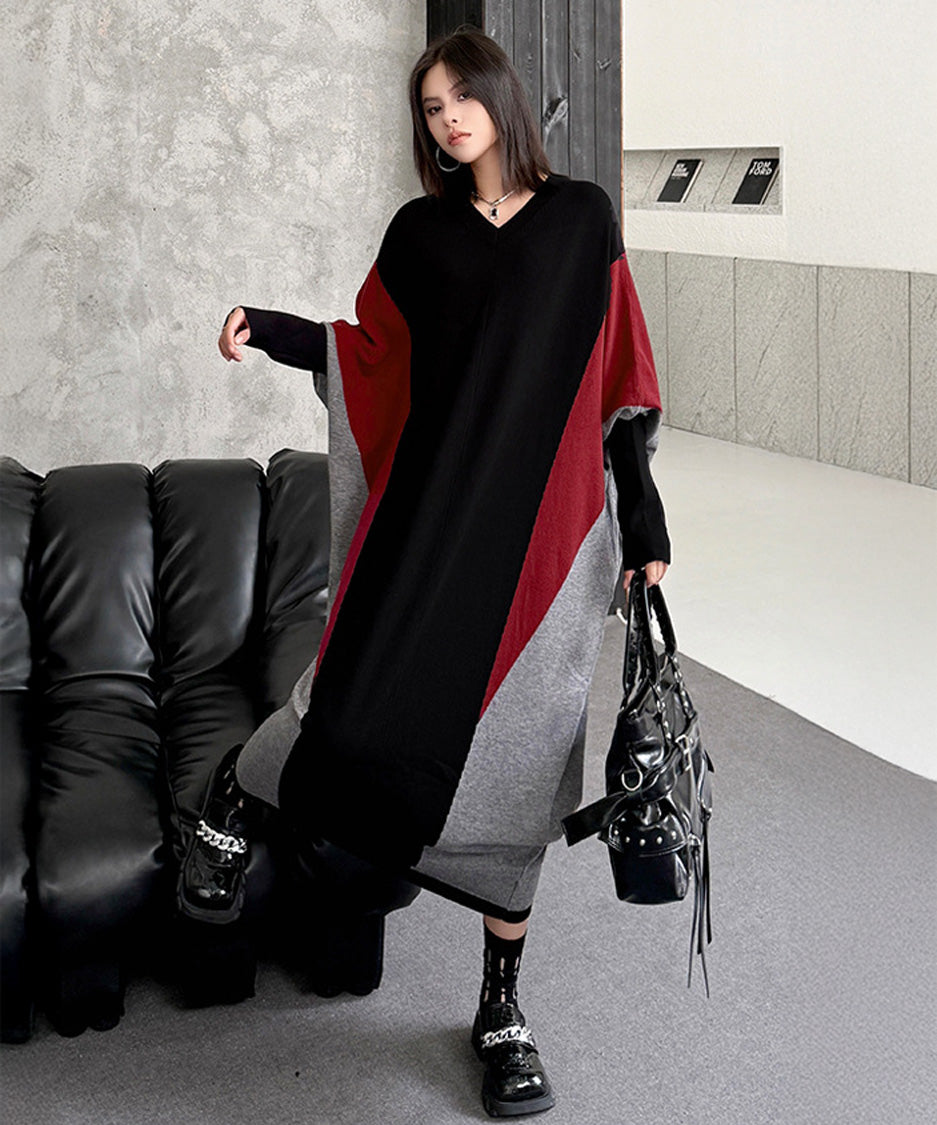 Anna-Berg | Panel Knit Long Dress