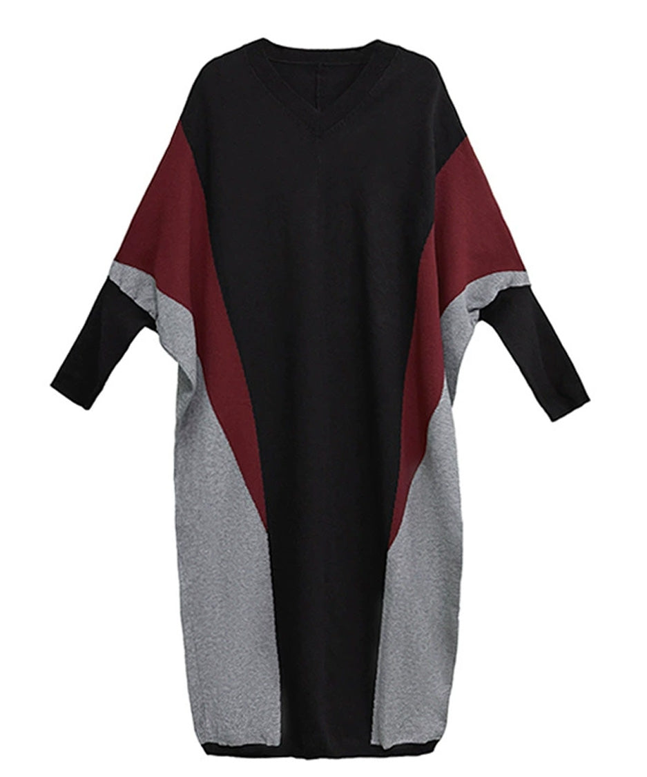 Anna-Berg | Panel Knit Long Dress