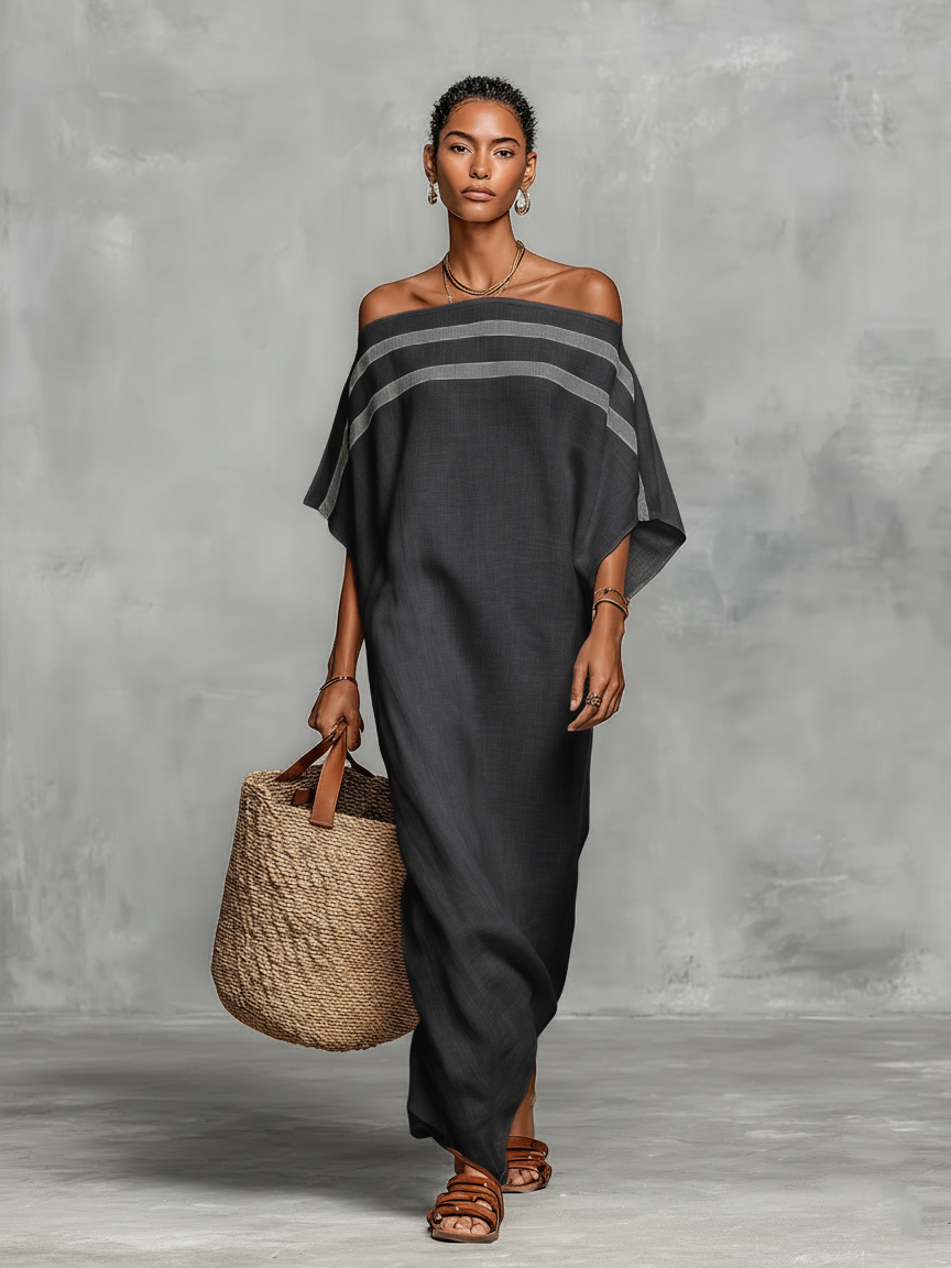 Anna-Berg | Linen Off-Shoulder Dress