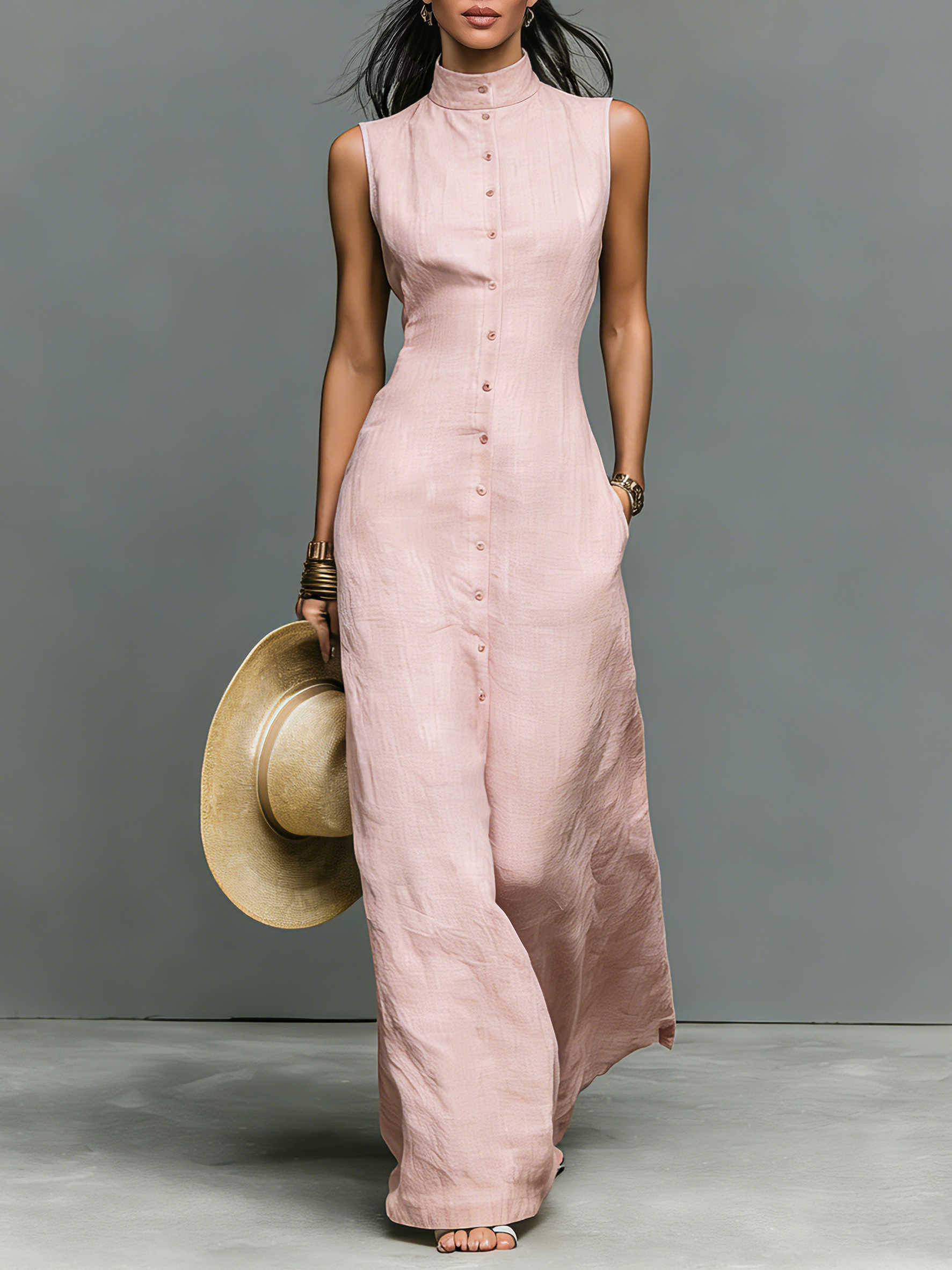 Anna-Berg | Linen Sleeveless Dress