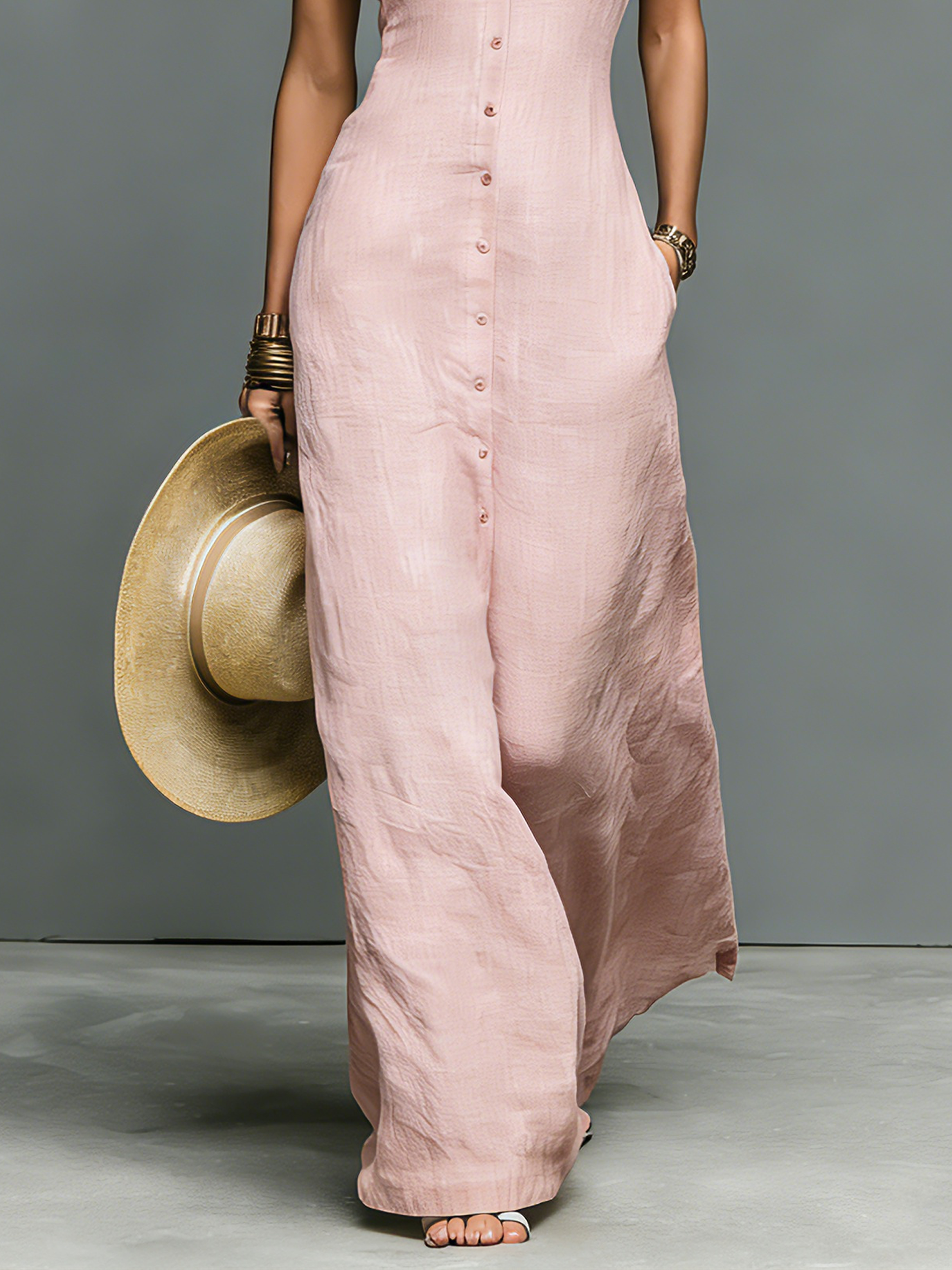 Anna-Berg | Linen Sleeveless Dress