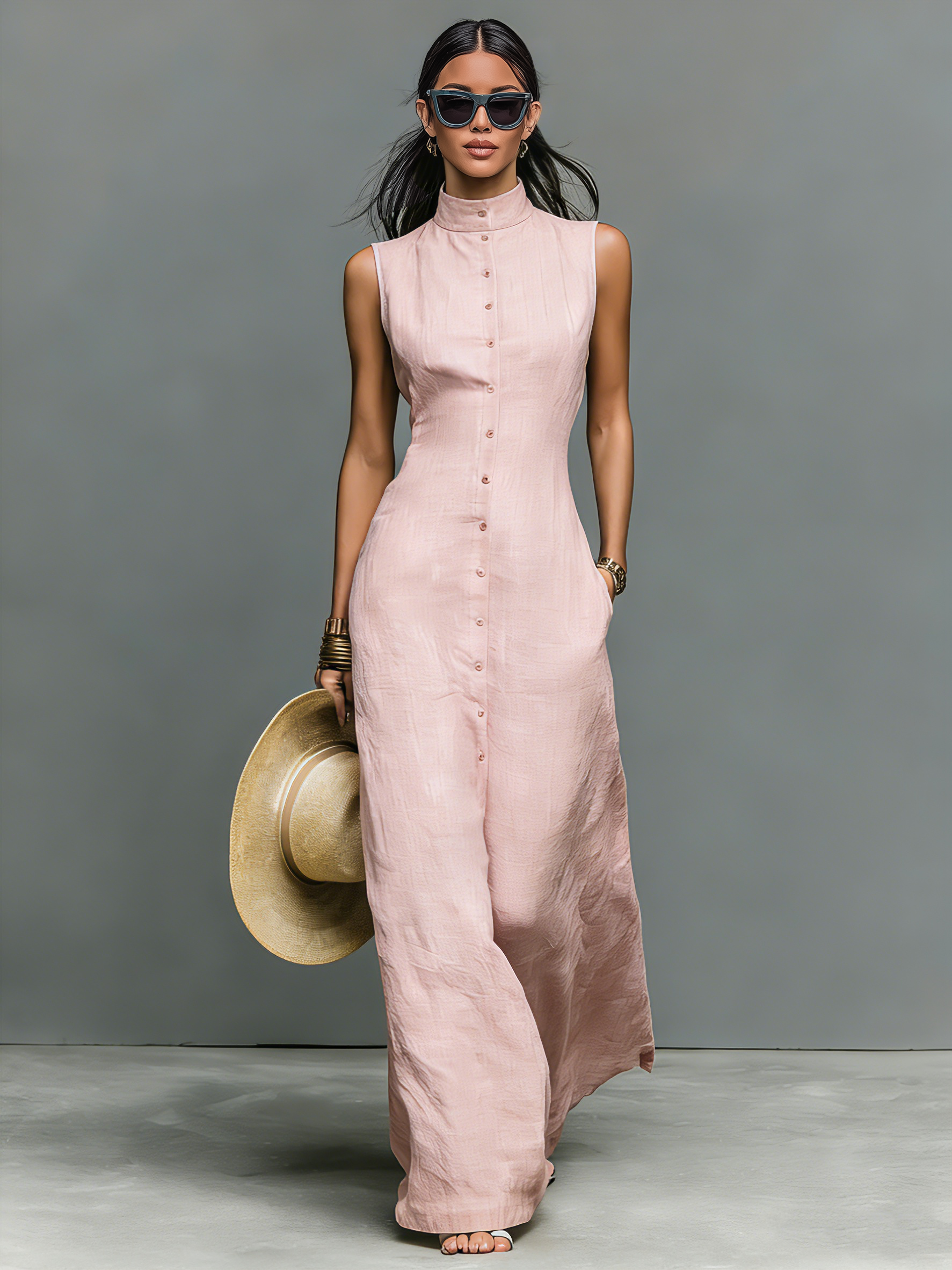 Anna-Berg | Linen Sleeveless Dress