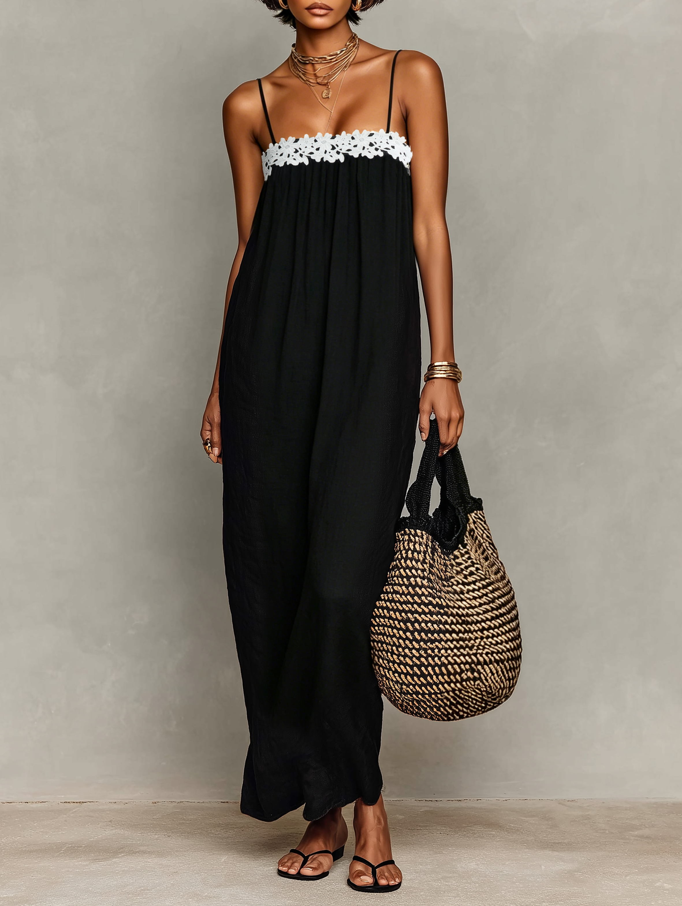 Anna-Berg | Linen Strapless Evening Dress