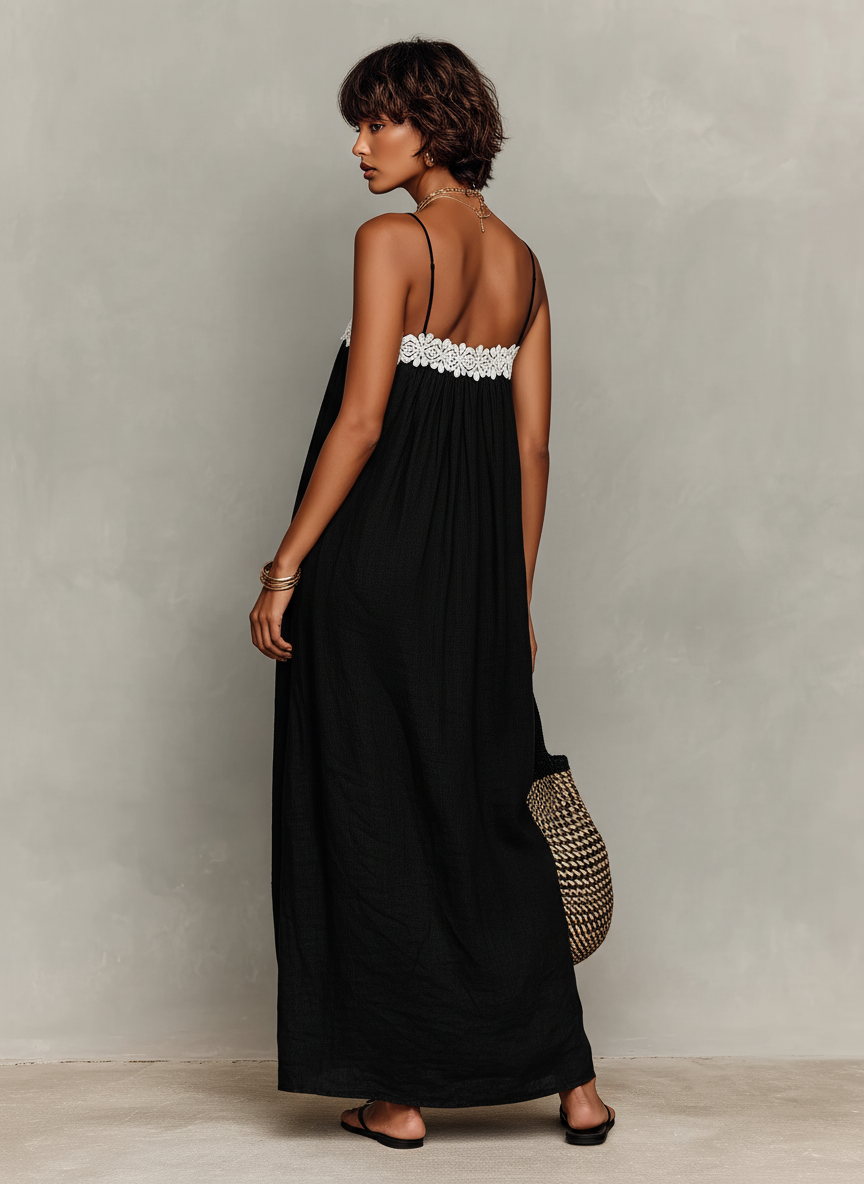 Anna-Berg | Linen Strapless Evening Dress