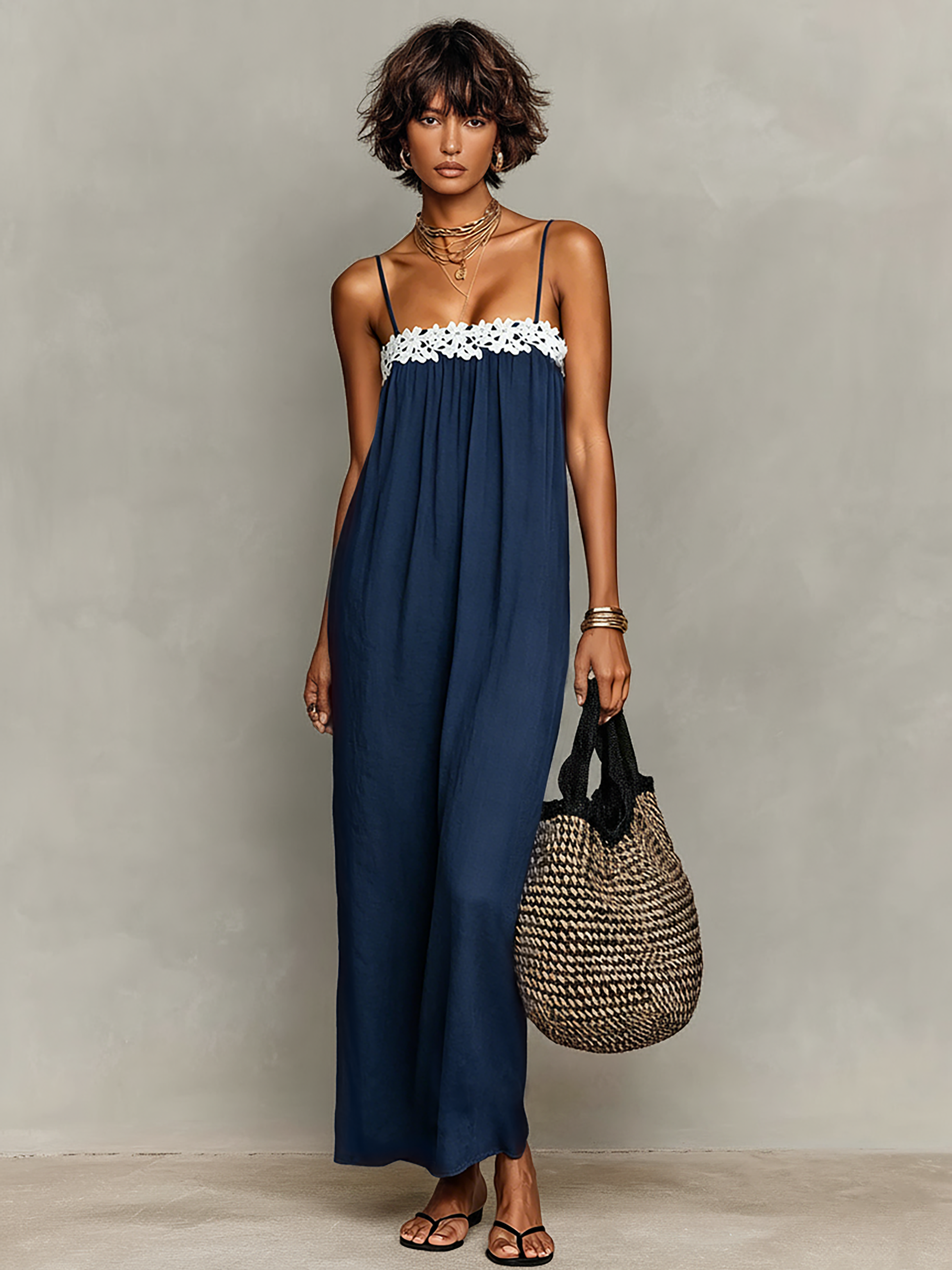 Anna-Berg | Linen Strapless Evening Dress