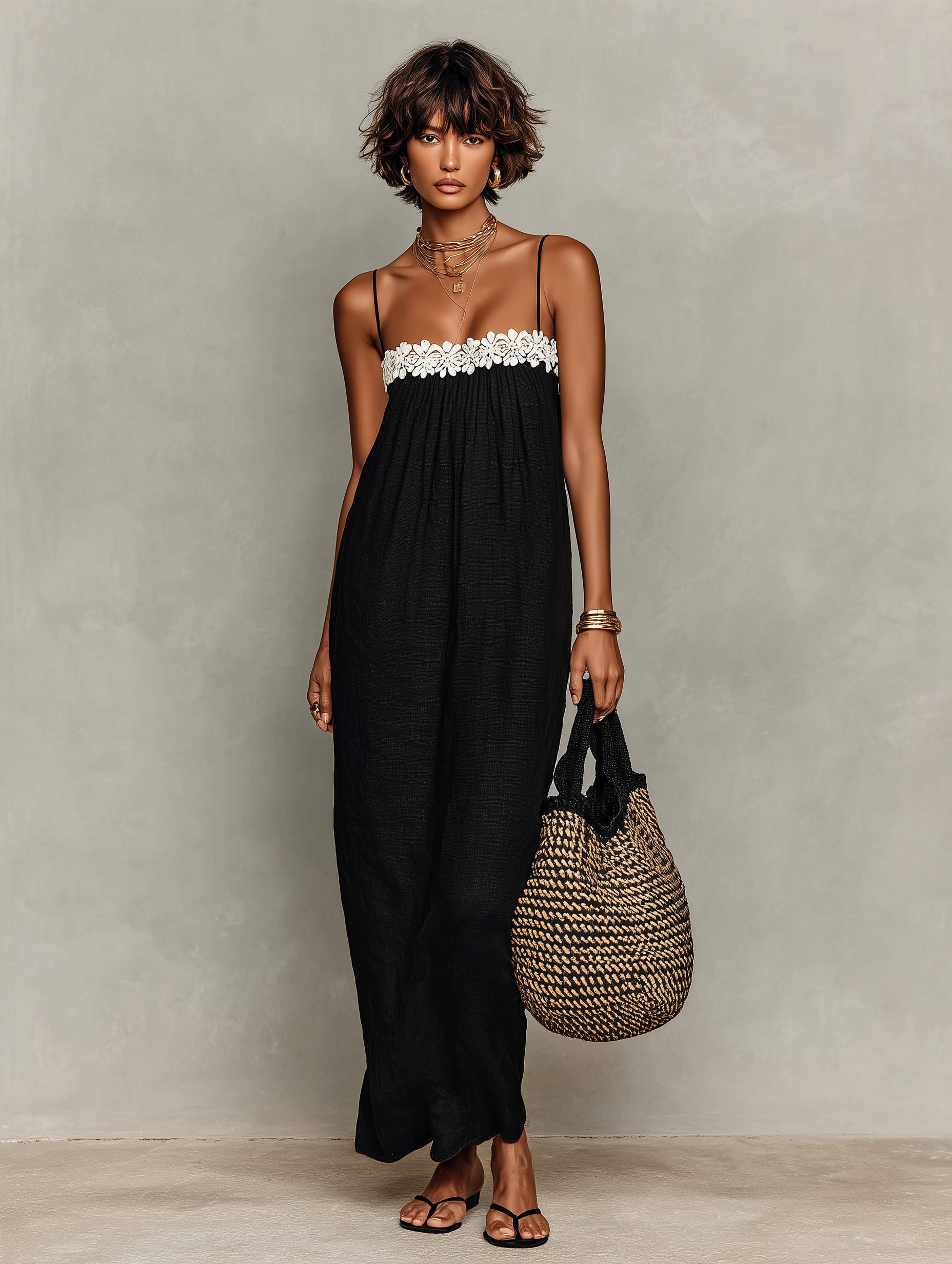 Anna-Berg | Linen Strapless Evening Dress