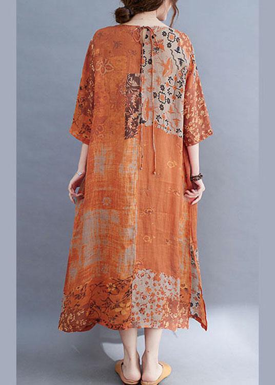 Anna-Berg | Modern Color Block O-Neck Sleeve Dress