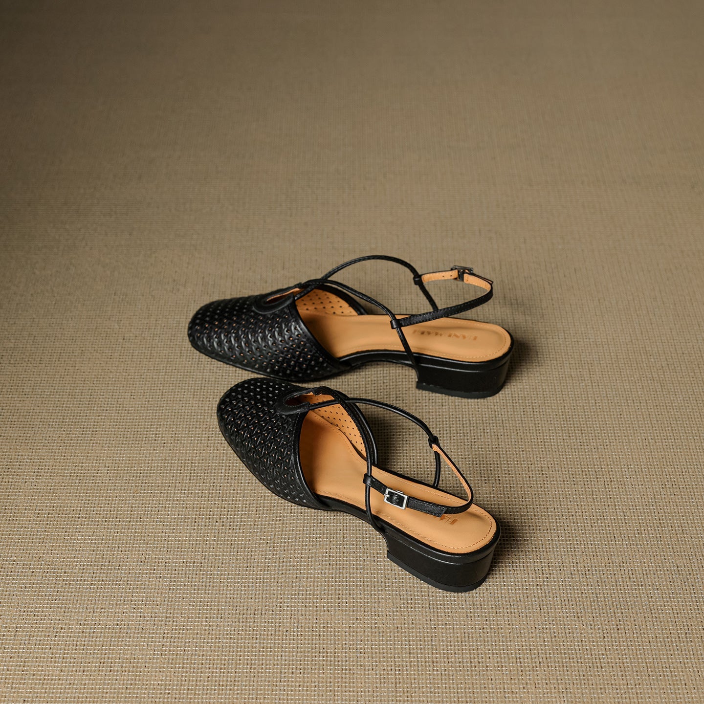 Anna-Berg | Genuine Leather Slingback Heels