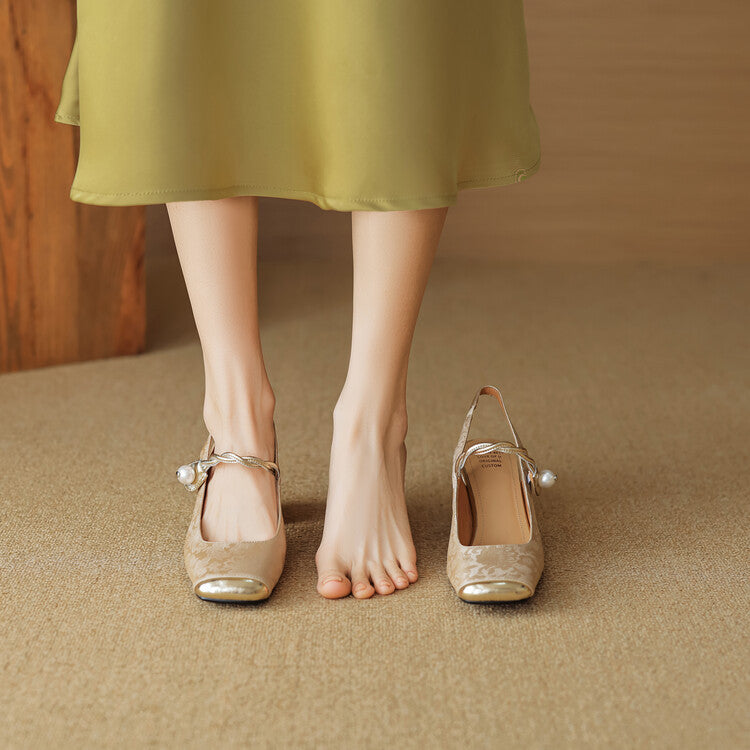 Anna-Berg | Slingback Heels in Leather
