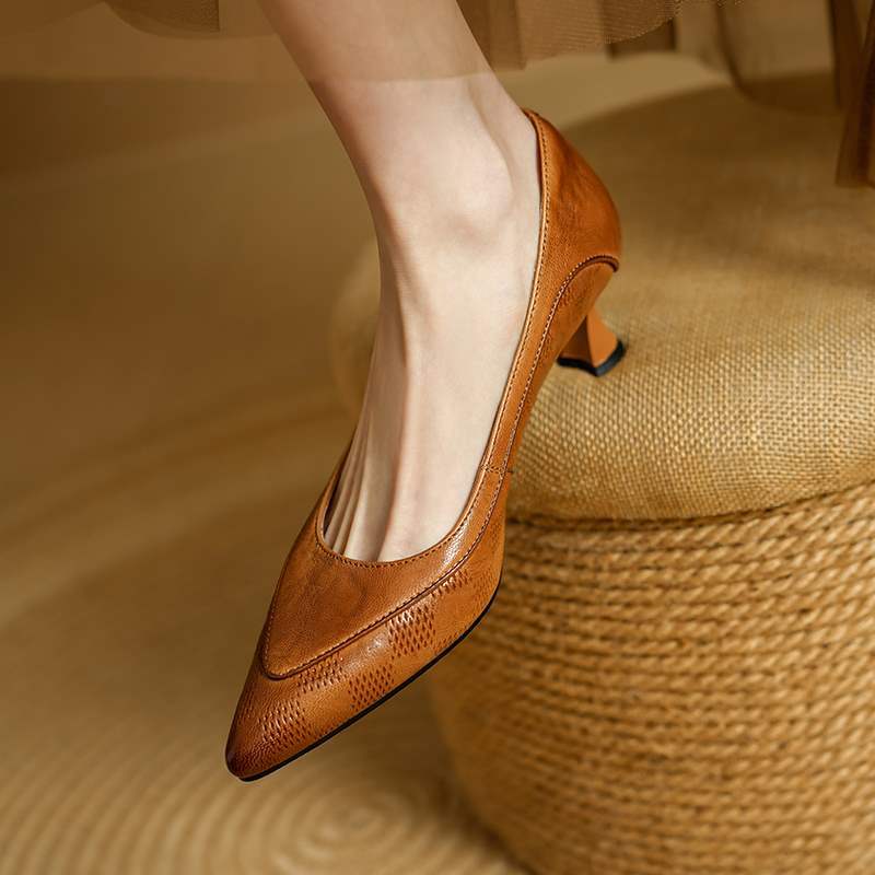 Anna-Berg | Genuine Leather Heels