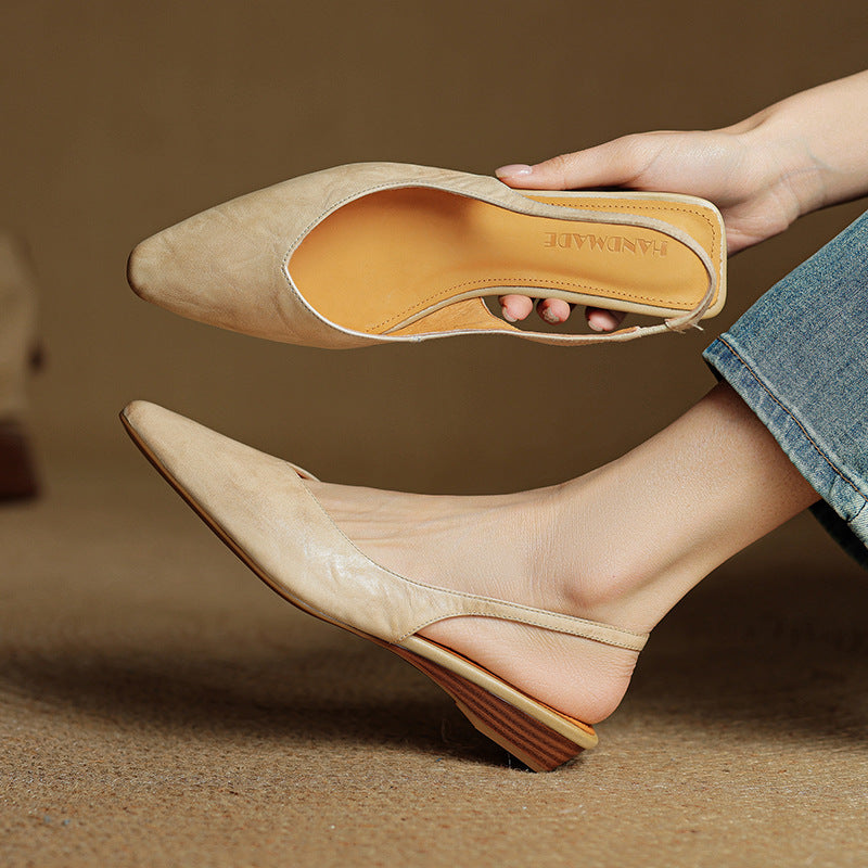 Anna-Berg | Leather Slingback Heels