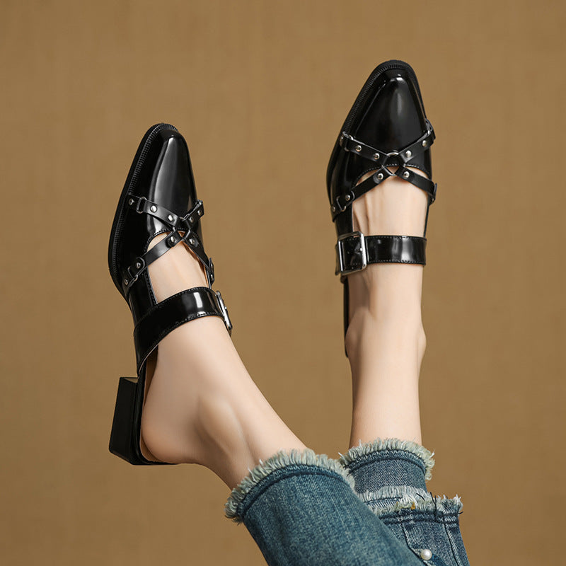 Anna-Berg | Leather Slingback Heels