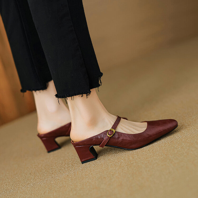 Anna-Berg | Genuine Leather Mules