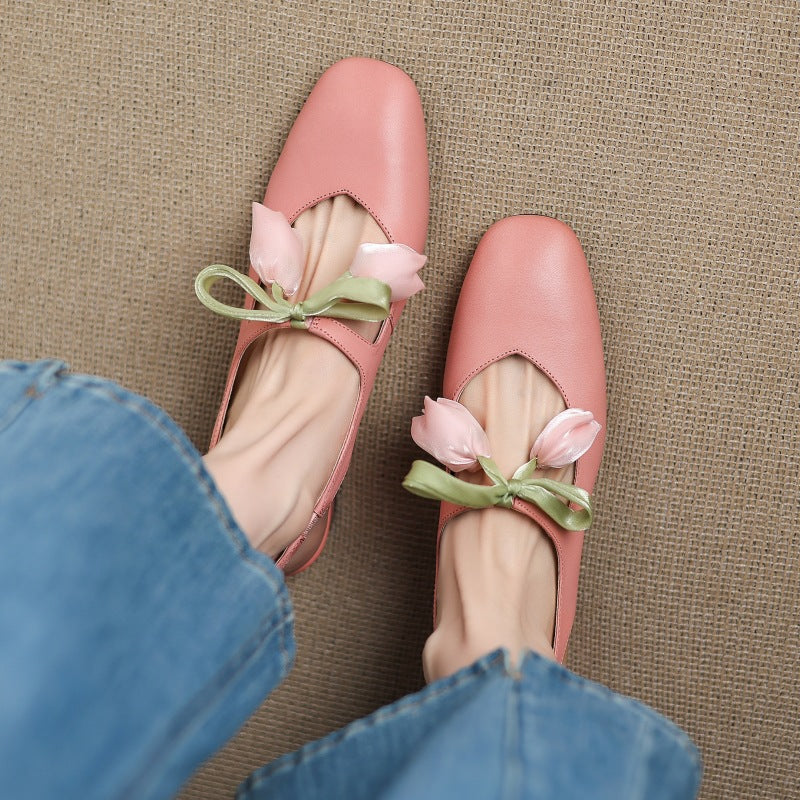 Anna-Berg | Leather Slingback Heels