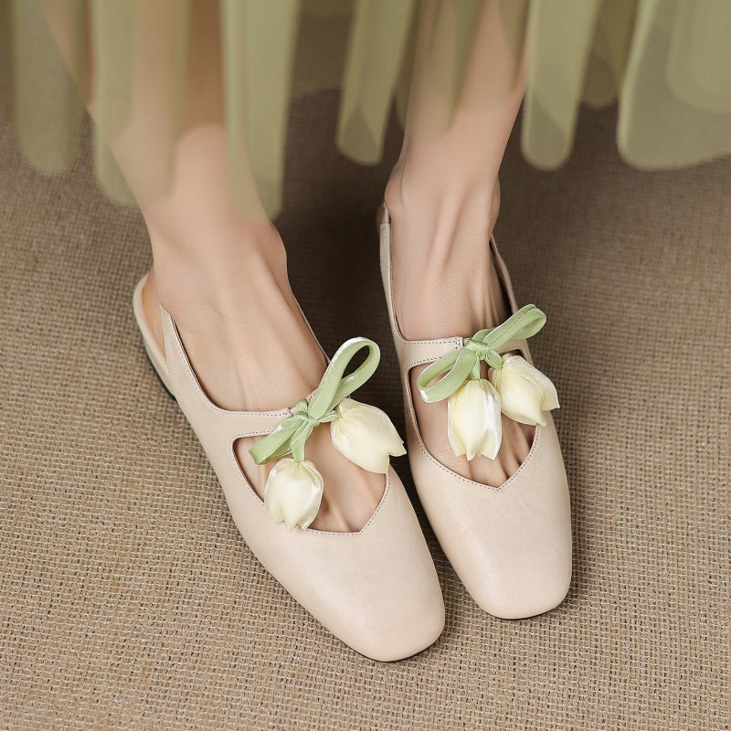 Anna-Berg | Leather Slingback Heels