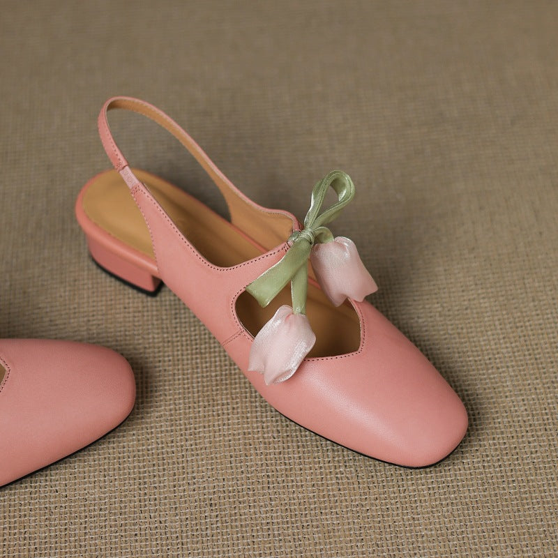 Anna-Berg | Leather Slingback Heels
